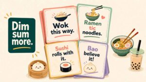 Top Short Asian Food Puns
