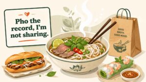 Vietnamese Food Puns and Pho Captions