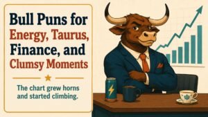 Bull Puns for Energy, Taurus, Finance, and Clumsy Moments