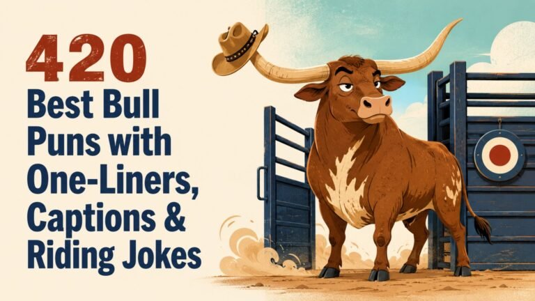 420 Best Bull Puns with One-Liners, Captions & Riding Jokes