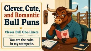 Clever, Cute, and Romantic Bull Puns