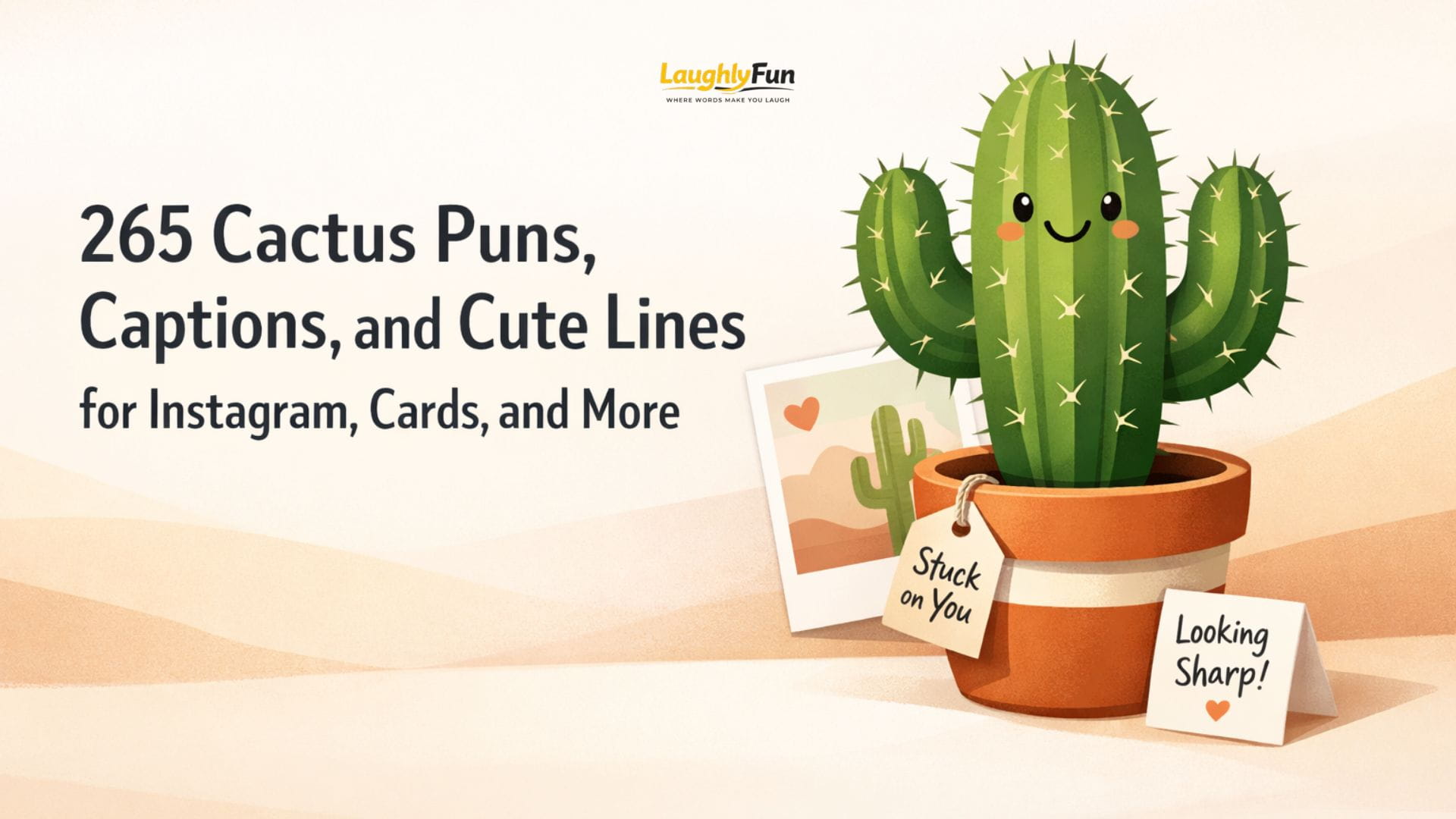 265 Cactus Puns, Captions, and Cute Lines for Instagram, Cards, and More -  LaughlyFun