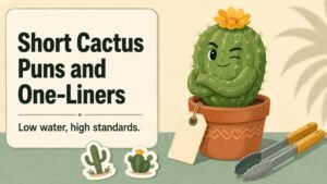 Short Cactus Puns and One-Liners