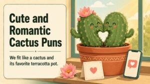 Cute and Romantic Cactus Puns
