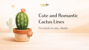 Cute and Romantic Cactus Lines