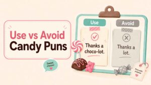 Use vs Avoid Candy Puns