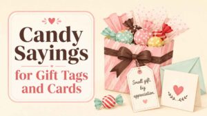 Candy Sayings for Gift Tags and Cards