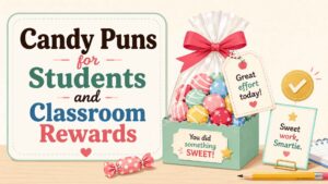 Candy Puns for Students and Classroom Rewards