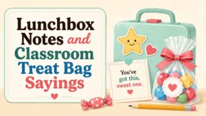 Lunchbox Notes and Classroom Treat Bag Sayings