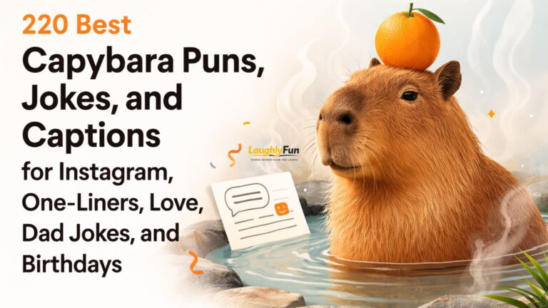 240 Best Capybara Puns, Jokes, Captions, and Funny Lines for Instagram, One-Liners, Love, Dad Jokes, and Birthdays