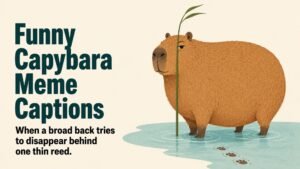 Funny Capybara Meme Captions