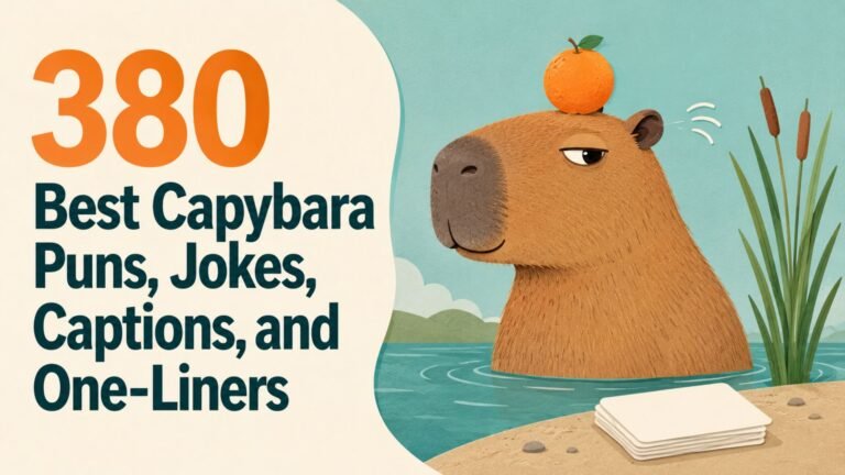 380 Best Capybara Puns, Jokes, Captions, and One-Liners