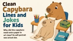 Clean Capybara Lines and Jokes for Kids