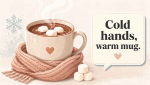 Winter Hot Chocolate Captions