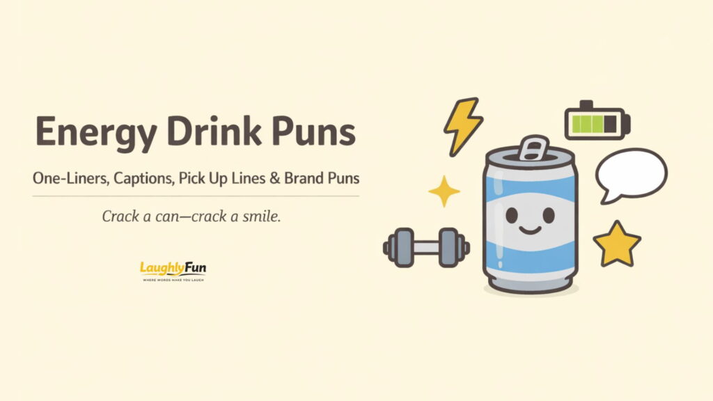 300+ Energy Drink Puns, One-Liners & Captions (Red Bull, Monster, Bang + More)