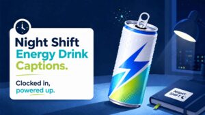 Night Shift Energy Drink Captions