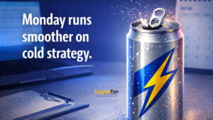 Work & Monday Energy Drink Captions