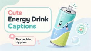 Cute Energy Drink Captions