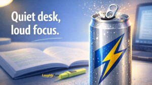 Energy Drink Captions for Study Sessions