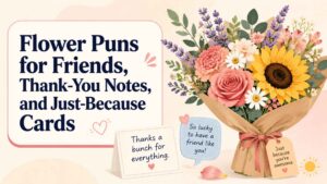 Flower Puns for Friends, Thank-You Notes, and Just-Because Cards