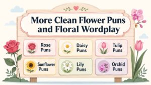 More Clean Flower Puns and Floral Wordplay
