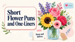 Short Flower Puns and One-Liners