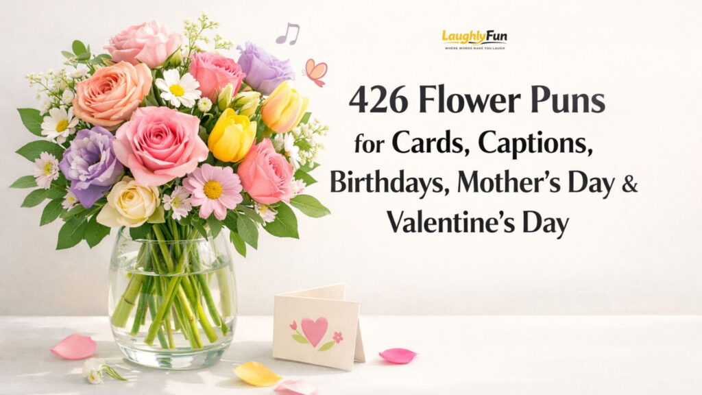 426 Flower Puns for Cards, Captions, Birthdays, Mother’s Day & Valentine’s Day