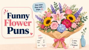 Funny Flower Puns