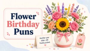 Flower Birthday Puns