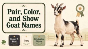 Pair, Color, and Show Goat Names