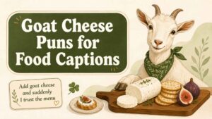 Goat Cheese Puns for Food Captions