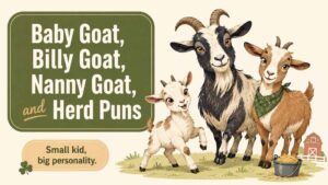 Baby Goat, Billy Goat, Nanny Goat, and Herd Puns
