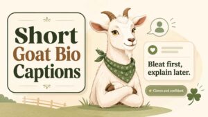 Short Goat Bio Captions