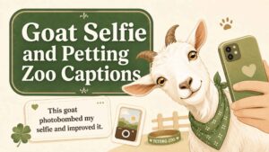 Goat Selfie and Petting Zoo Captions
