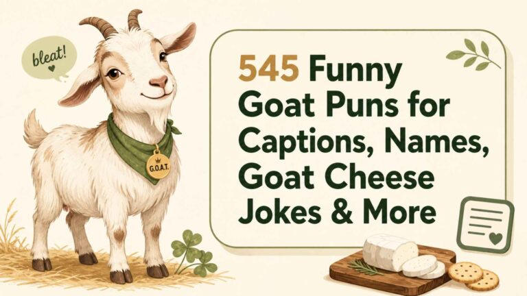 545 Funny Goat Puns for Captions, Names, Goat Cheese Jokes & More