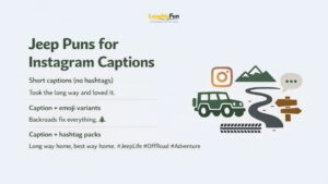 Jeep Puns for Instagram Captions