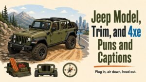 Jeep Model, Trim, and 4xe Puns and Captions
