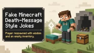 Fake Minecraft Death-Message Style Jokes