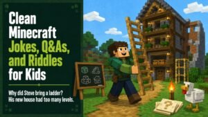 Clean Minecraft Jokes, Q&As, and Riddles for Kids