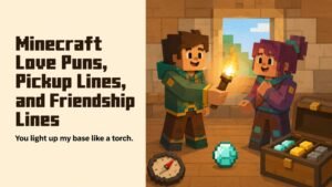 Minecraft Love Puns, Pickup Lines, and Friendship Lines