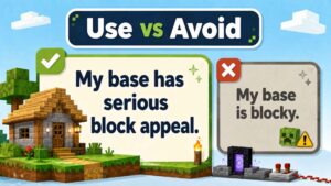 Use vs Avoid: Fresher Minecraft Wordplay