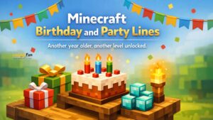 Minecraft Birthday and Party Lines