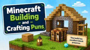 Minecraft Building and Crafting Puns
