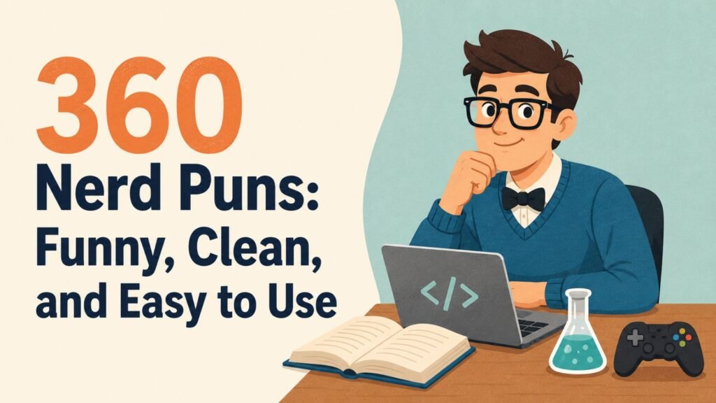 360 Nerd Puns: Funny, Clean, and Easy to Use