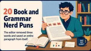 20 Book and Grammar Nerd Puns