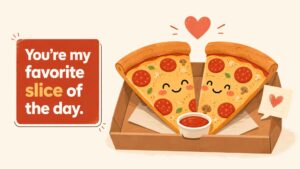 Cute Pizza Puns and Pizza Friendship Lines