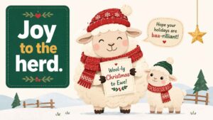 Sheep Christmas Puns and Lamb Holiday Puns