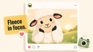 Cute Sheep Captions for Instagram and Photos
