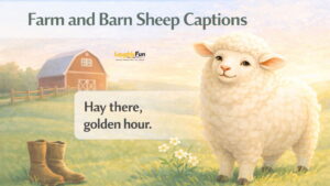 Farm and Barn Sheep Captions