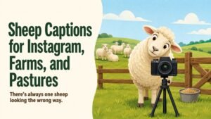 Sheep Captions for Instagram, Farms, and Pastures